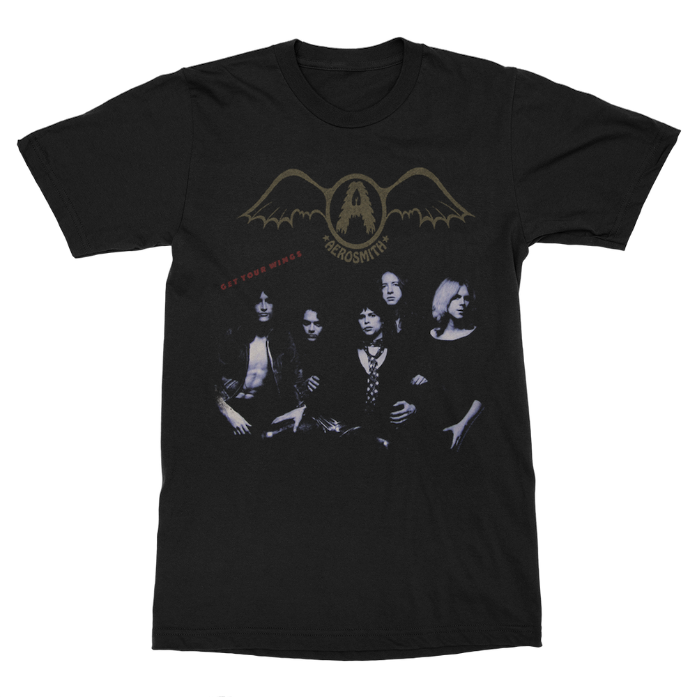 Aerosmith Get Your Wings maglietta nera unisex