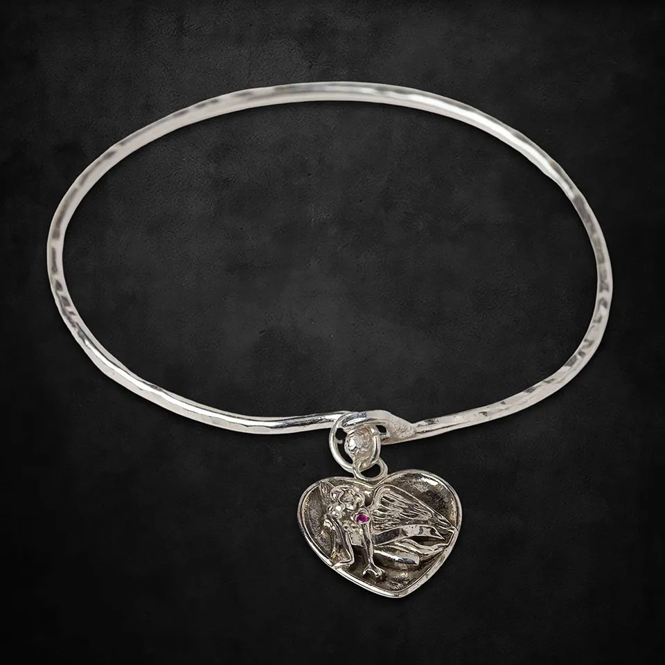 Aerosmith Angel Heart bracciale rigido in argento