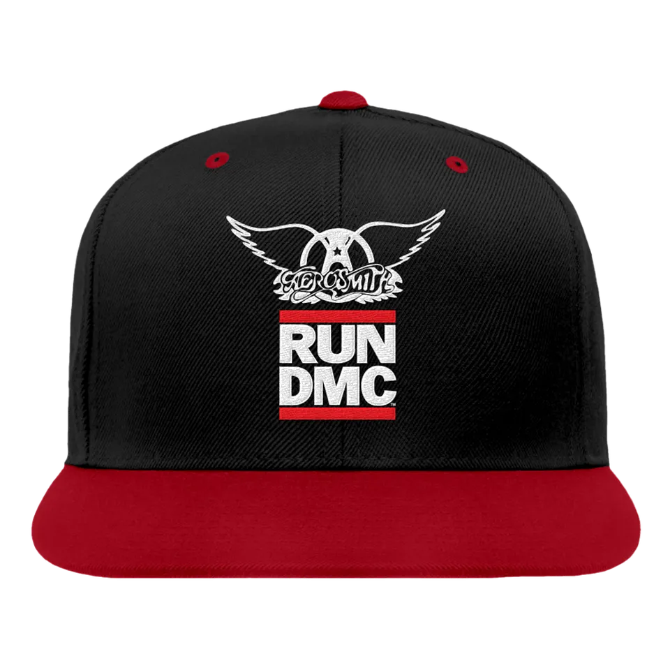 Aerosmith x Run DMC Walk This Way snapback nera