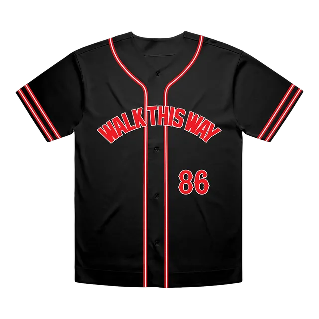 Aerosmith x Run DMC Walk This Way maglia baseball
