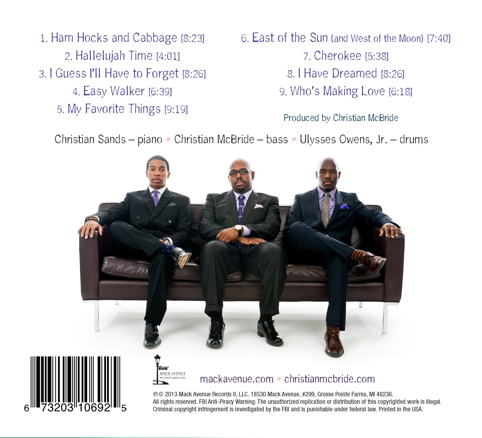 Christian McBride Trio Out Here CD jazz contrabbasso