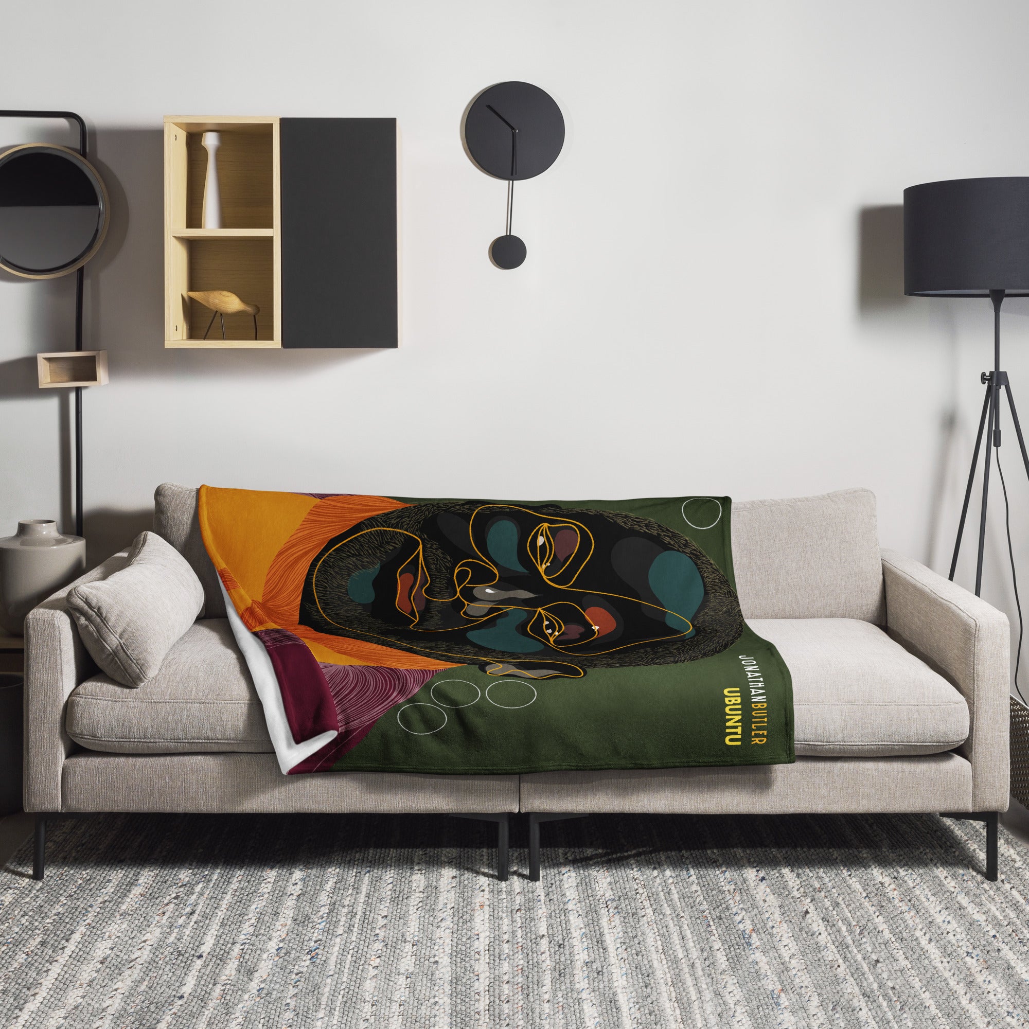 Jonathan Butler Ubuntu plaid coperta 50x60 pollici pile