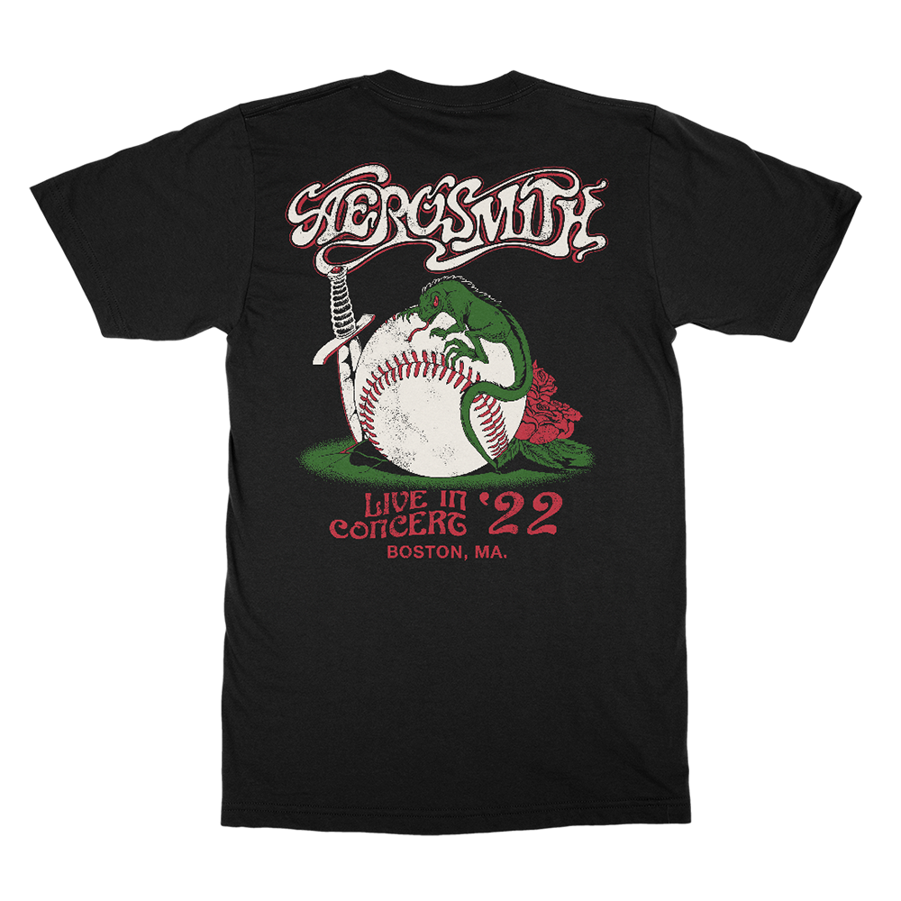 Aerosmith Fenway Event t-shirt nera concerto 2022