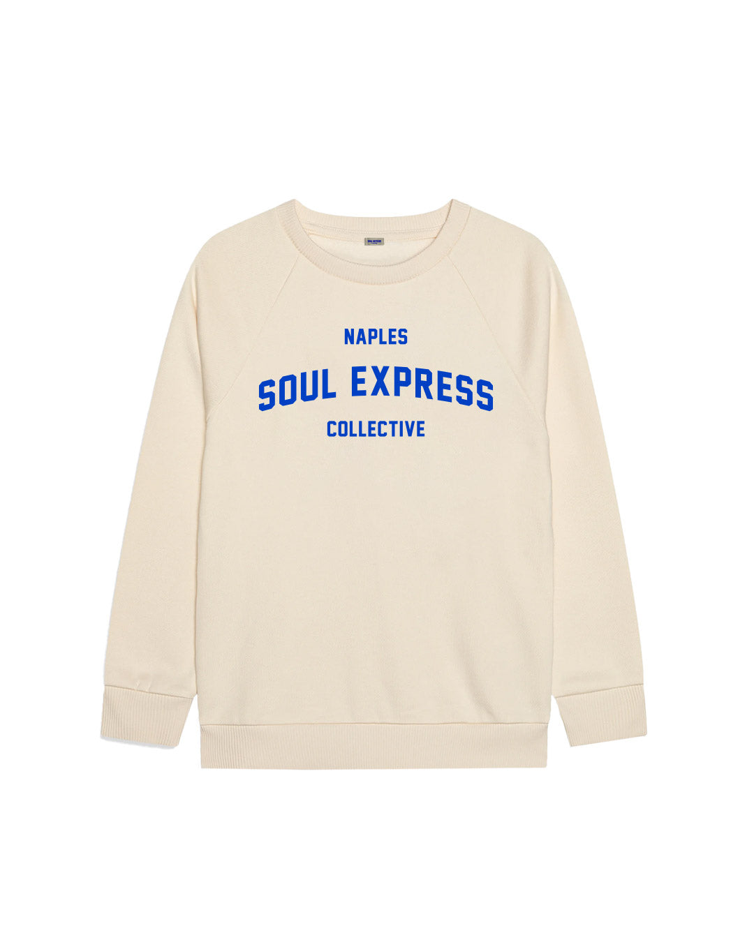Soul Express Records College Felpa Beige Manica Lunga