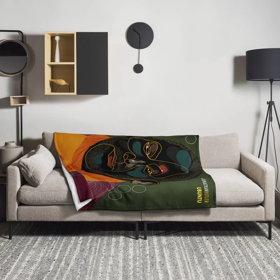 Jonathan Butler Ubuntu plaid coperta 50x60 pollici pile