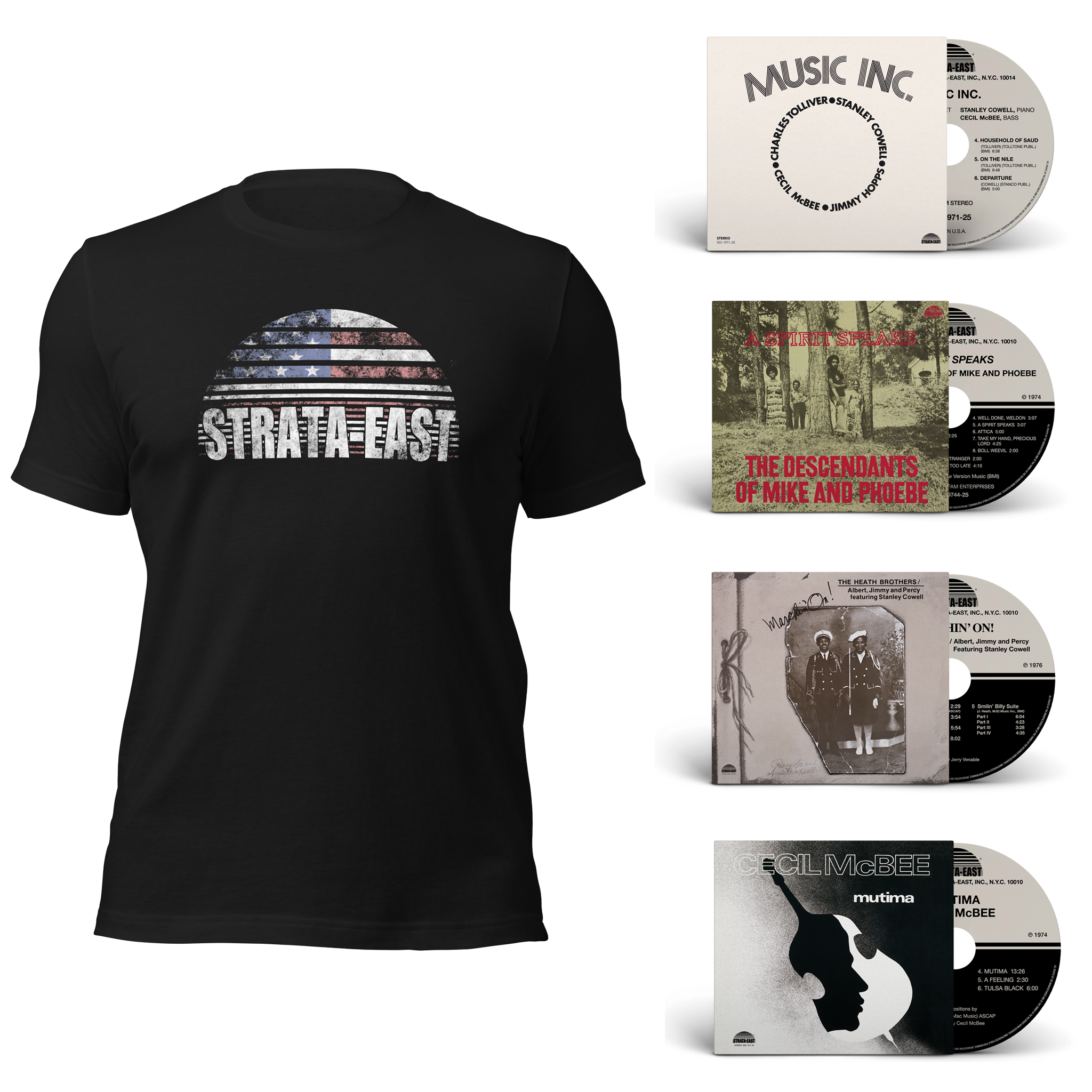 Strata-East Fan Bundle 2 4 CD + T-Shirt Flag