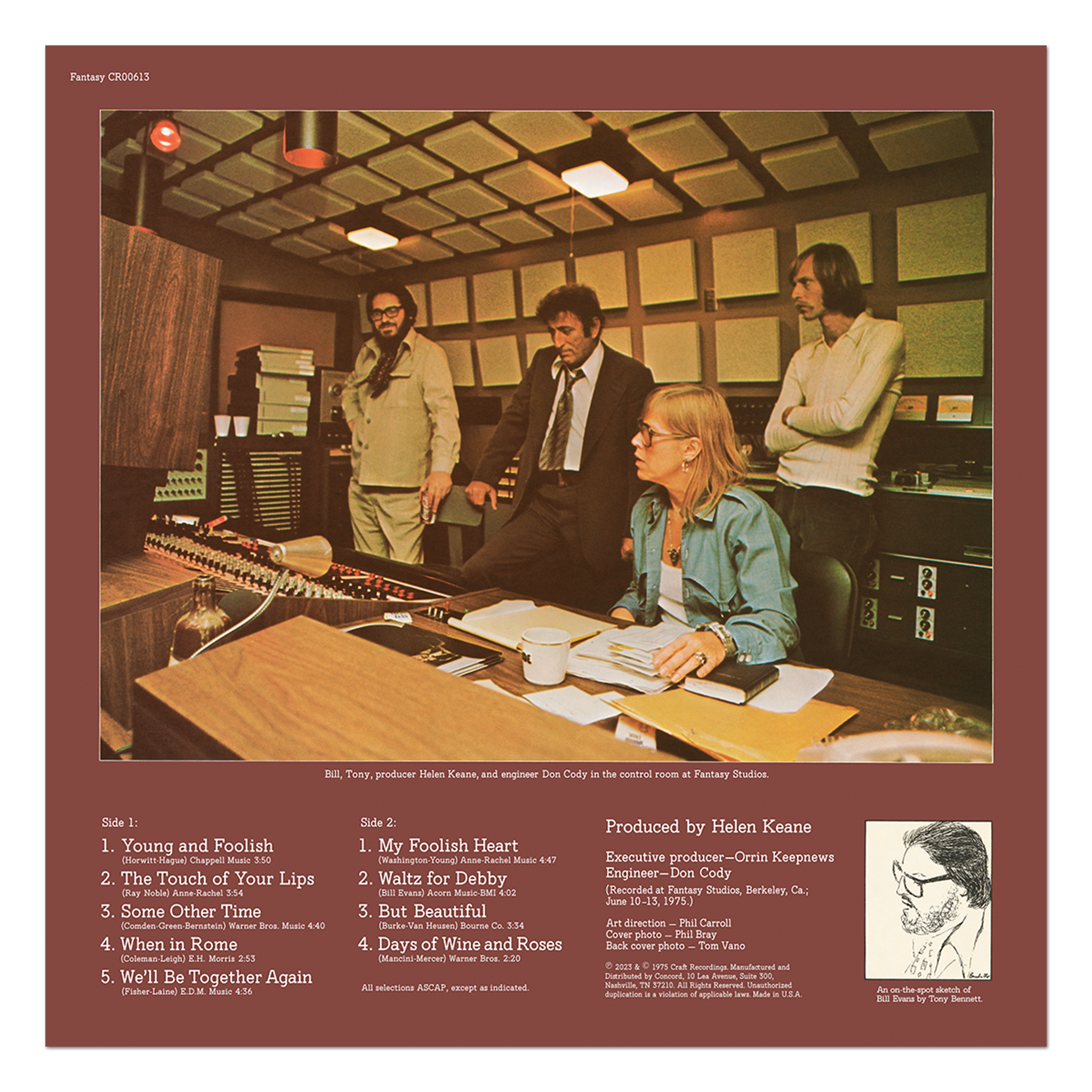 Original Jazz Classics Bennett Evans Album vinile LP 180g