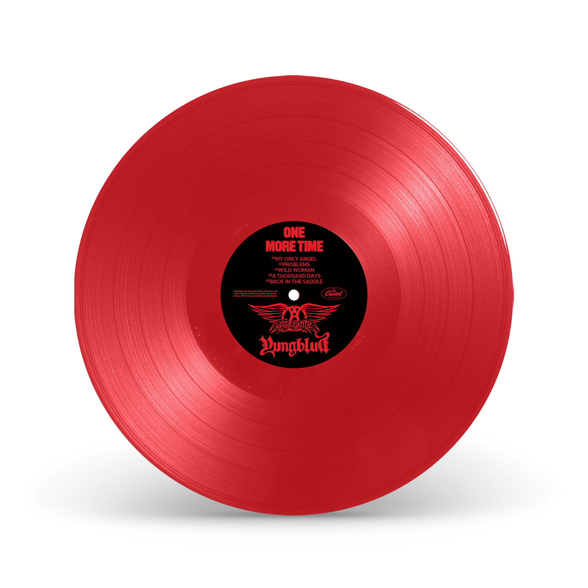 Aerosmith One More Time EP Vinile Rosso Poster 12"