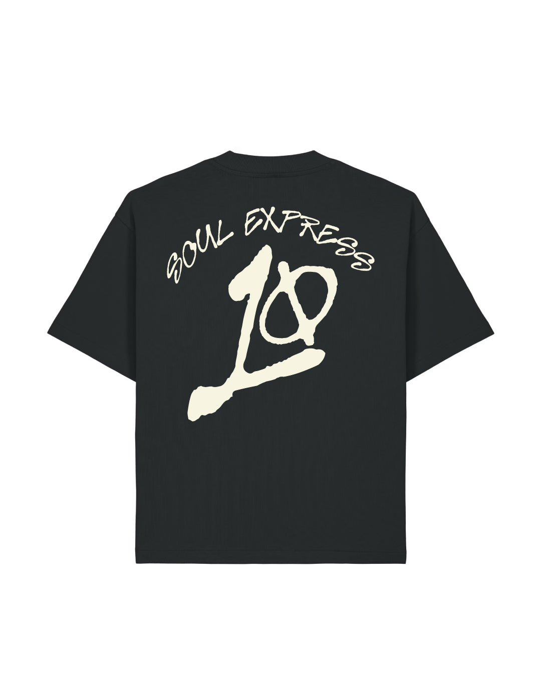 Soul Express Records 10 Years Season t-shirt nera 100% cotone