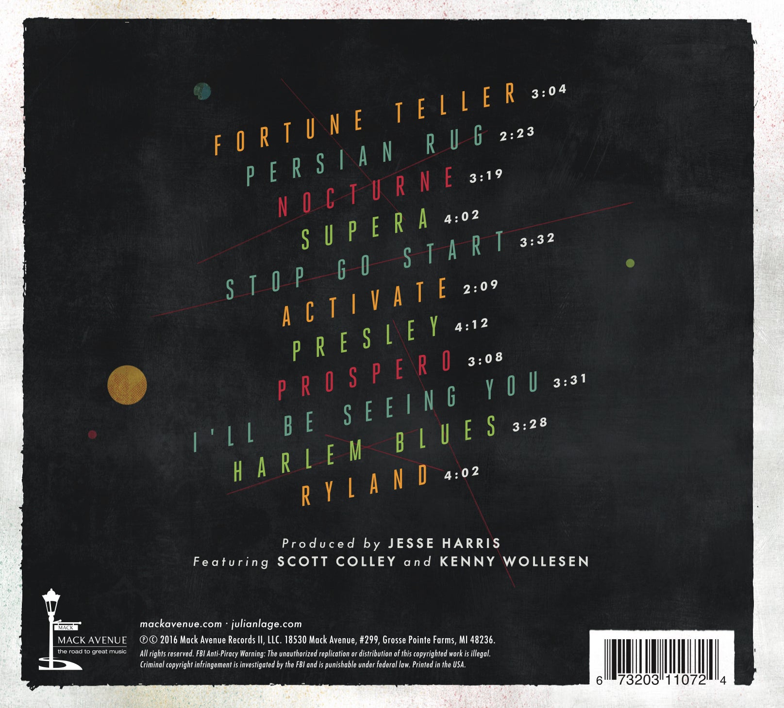 Mack Avenue Julian Lage Arclight CD trio chitarra elettrica