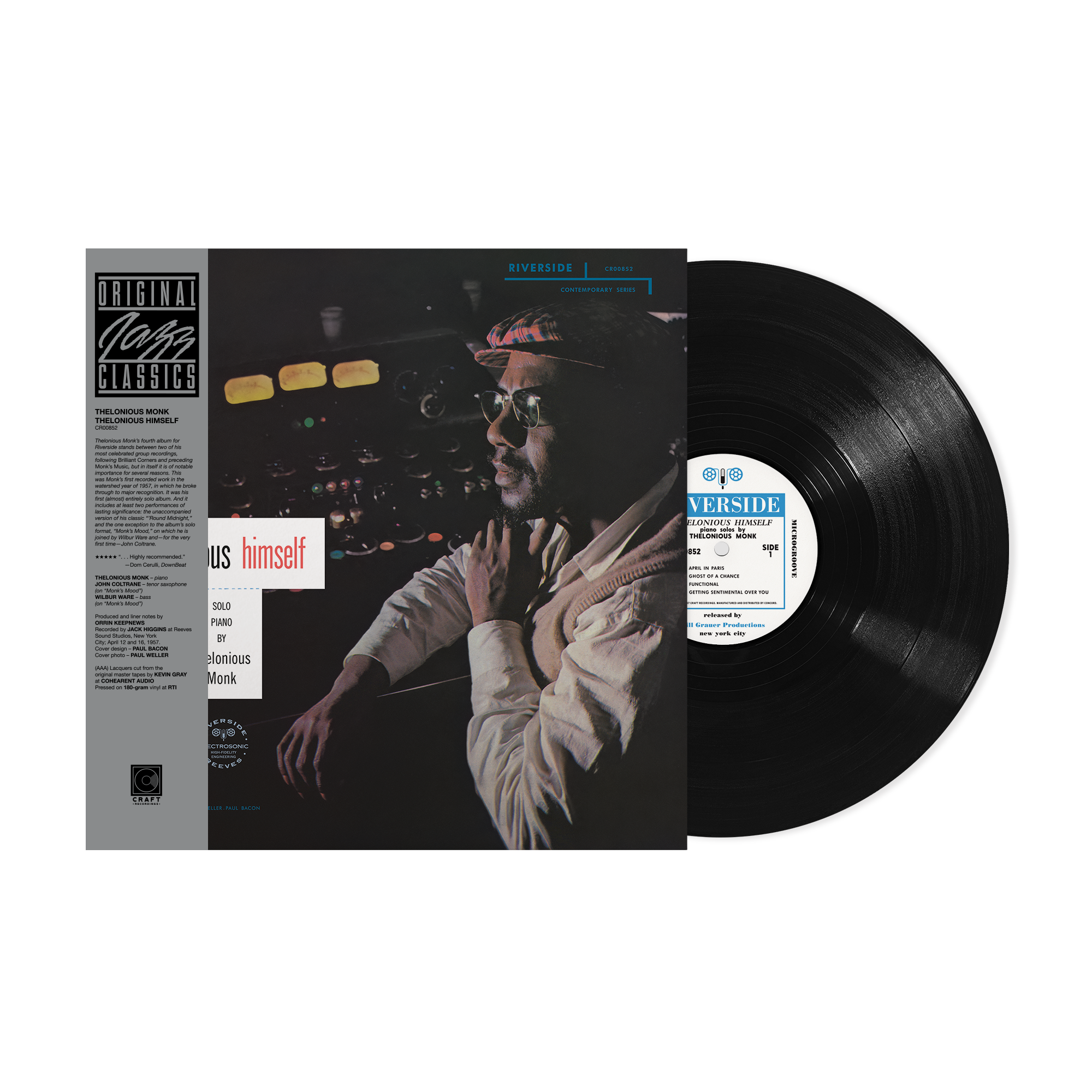 Original Jazz Classics Series Thelonious Himself LP 180g solo