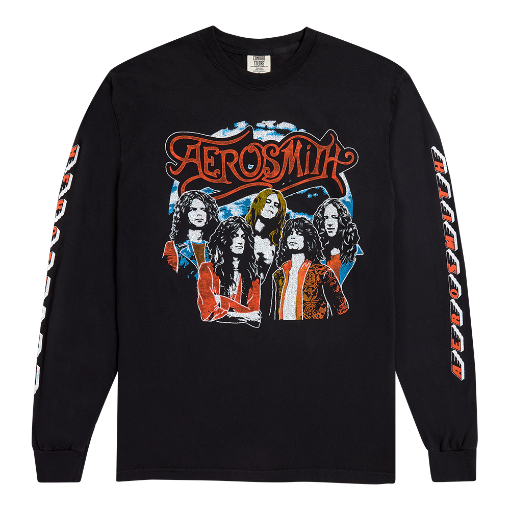 Aerosmith Legendary Debut Tracklist maglia manica lunga cotone