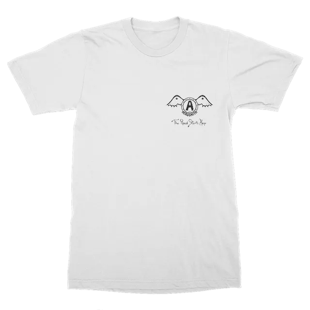 Aerosmith Movin Out t-shirt bianca M stampa petto