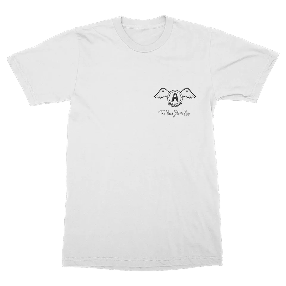 Aerosmith Movin Out t-shirt bianca M stampa petto