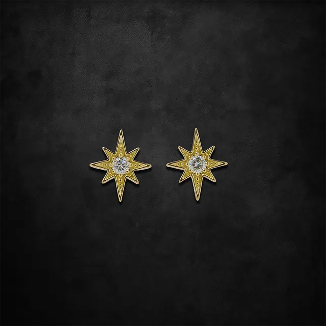 Aerosmith Among the Stars orecchini oro 18kt diamanti coppia