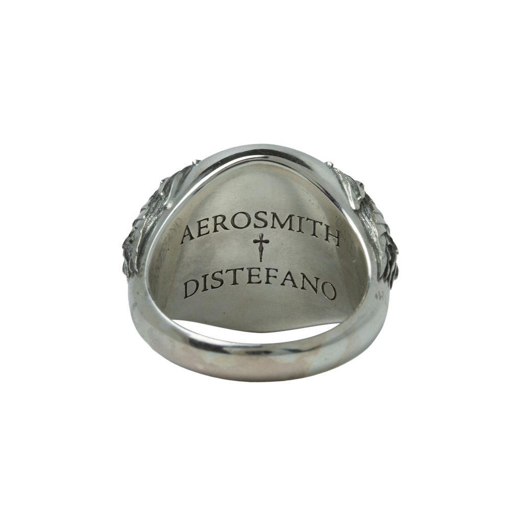Aerosmith Classic anello chevalier in argento