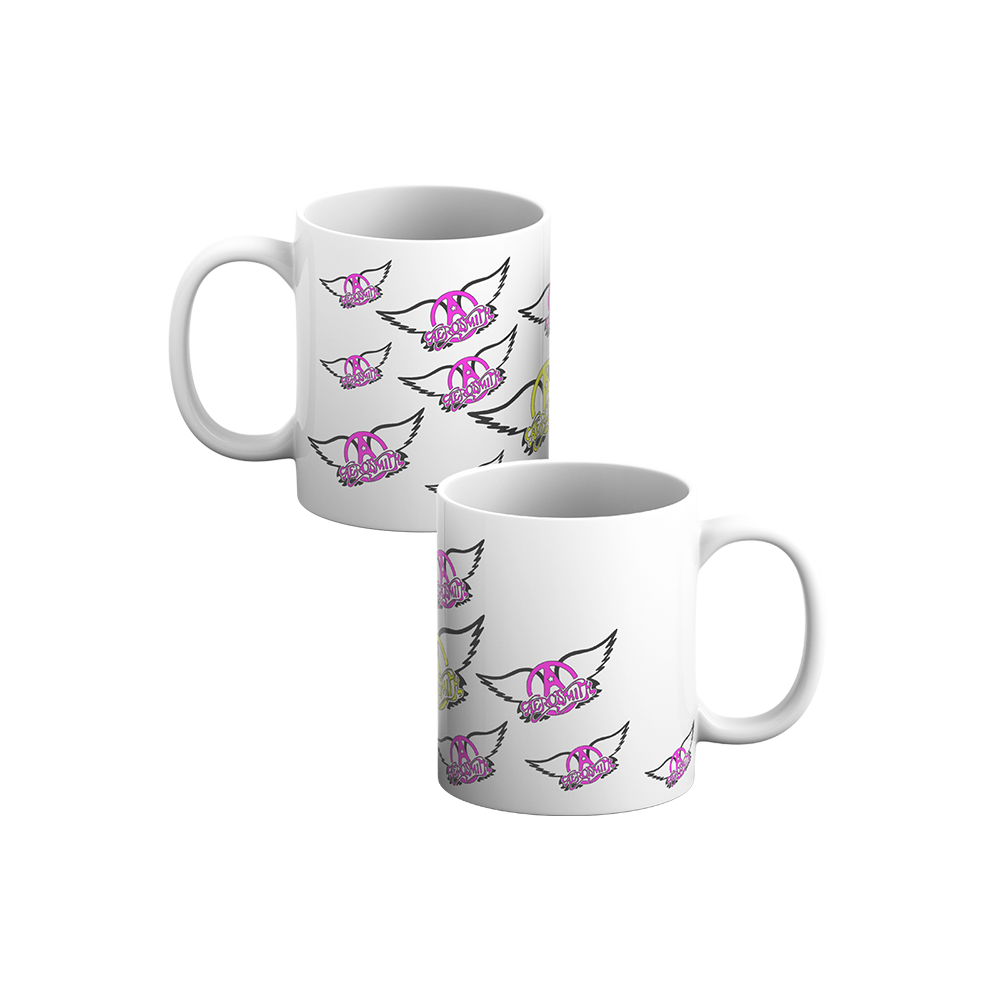 Aerosmith Wings tazza bianca 11 oz logo alato