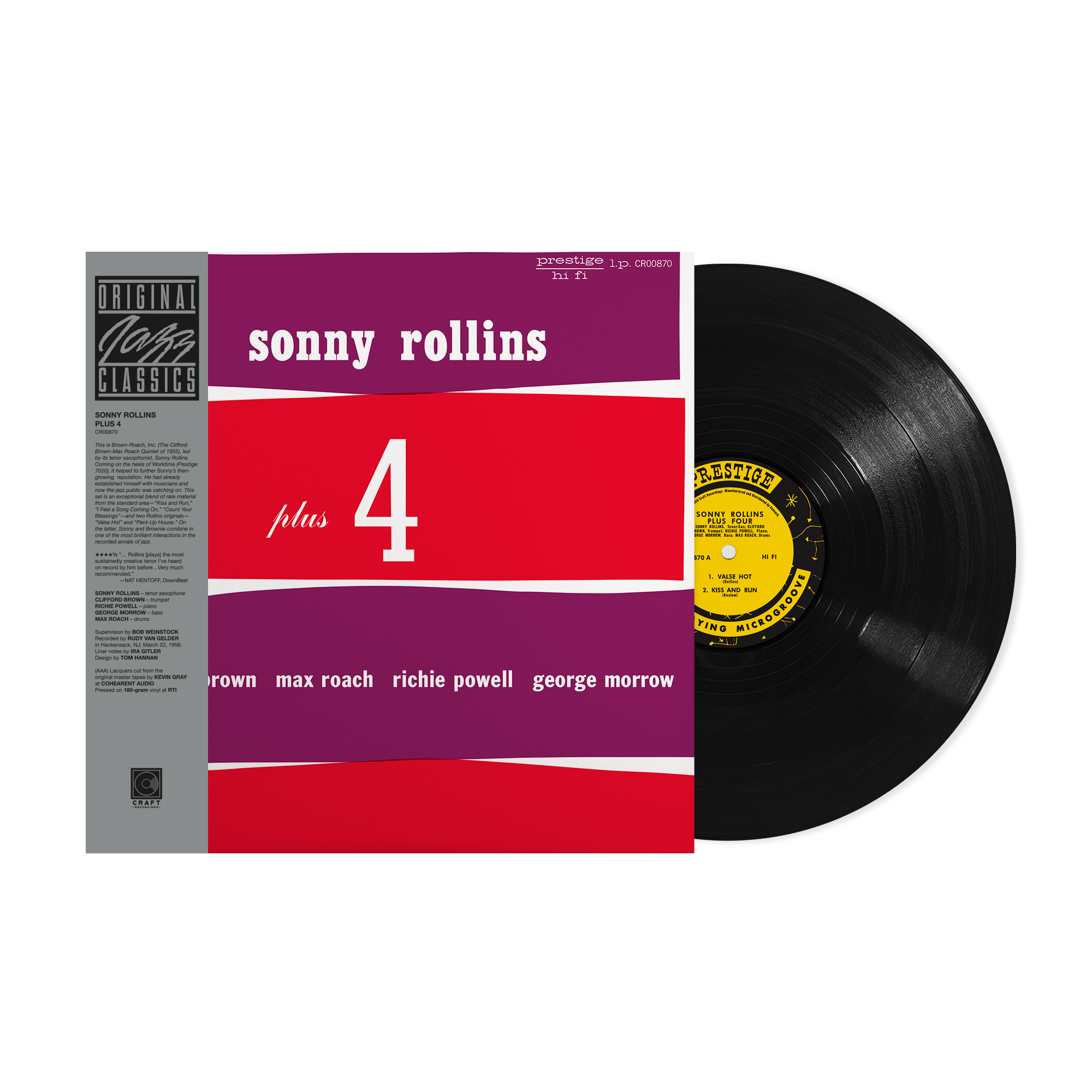 Original Jazz Classics Series Plus 4 LP vinile 180g hard bop