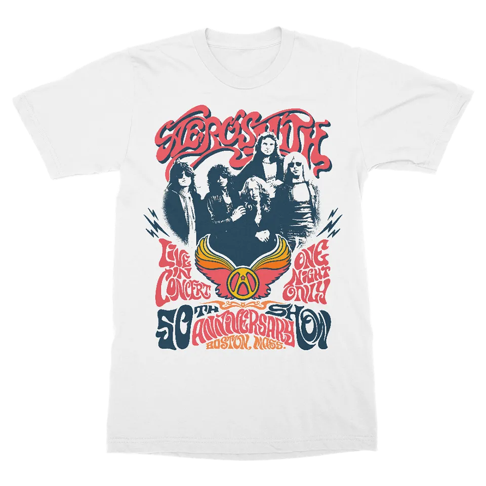 Aerosmith Anniversary t-shirt bianca Fenway