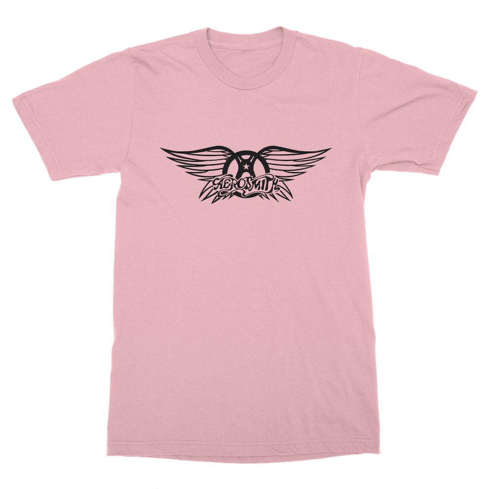 Aerosmith Pandora Box t-shirt rosa M logo piuma
