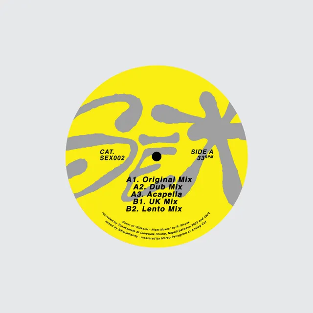 Soul Express SEX002 Thanksmate Nightmoves disco vinile house