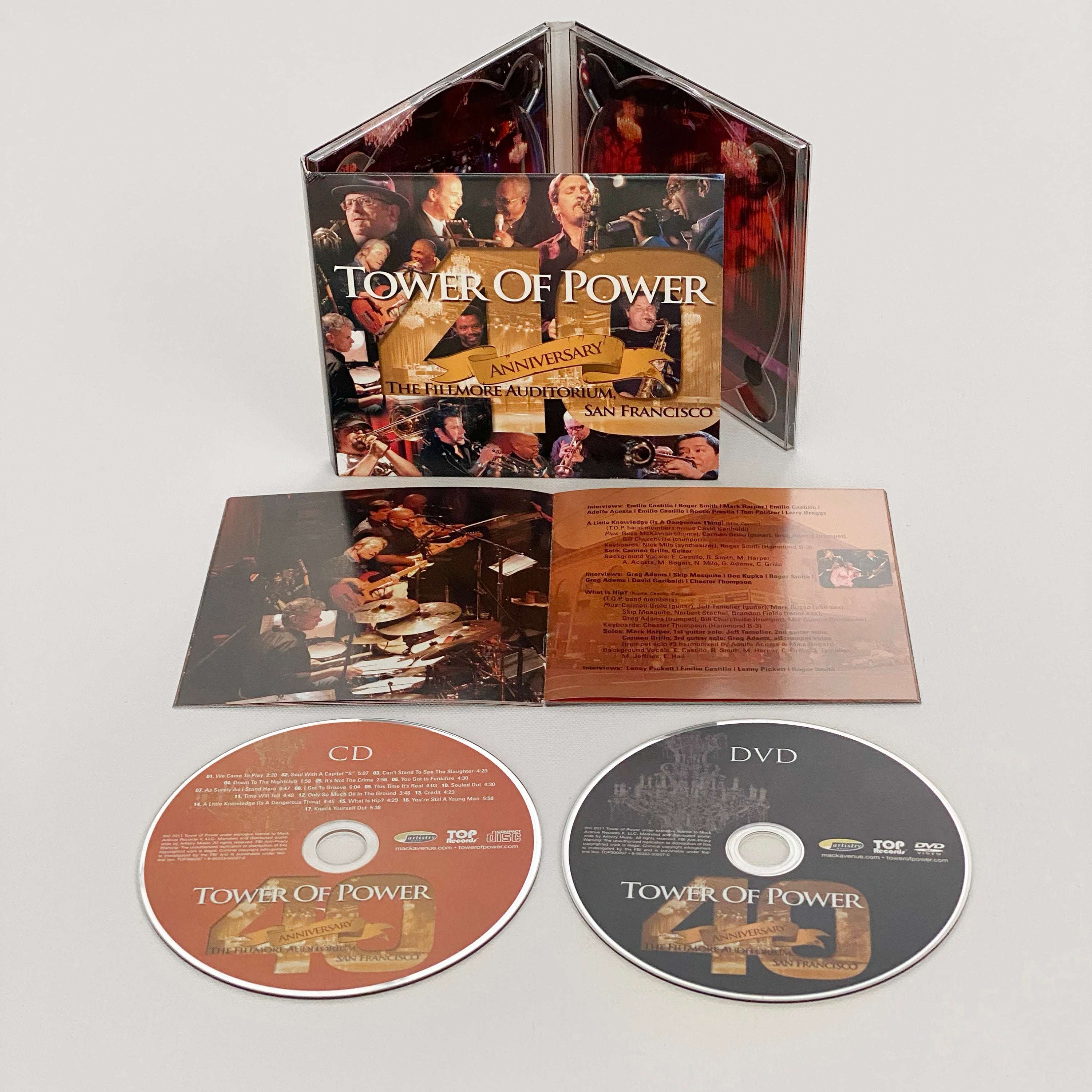Tower of Power 40th Anniversary 2 CD + DVD live Fillmore
