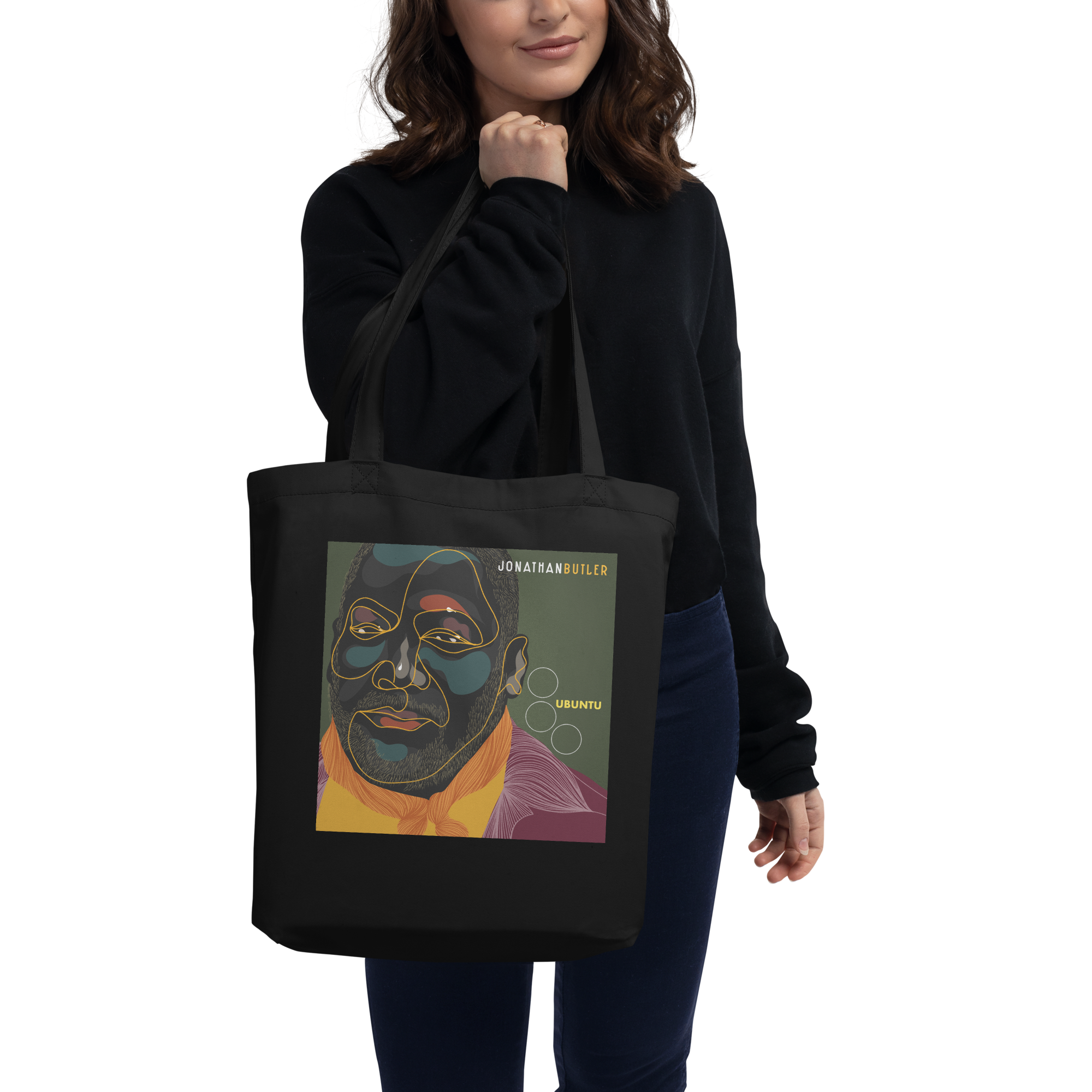 Mack Avenue Jonathan Butler Ubuntu tote bag nera cotone bio