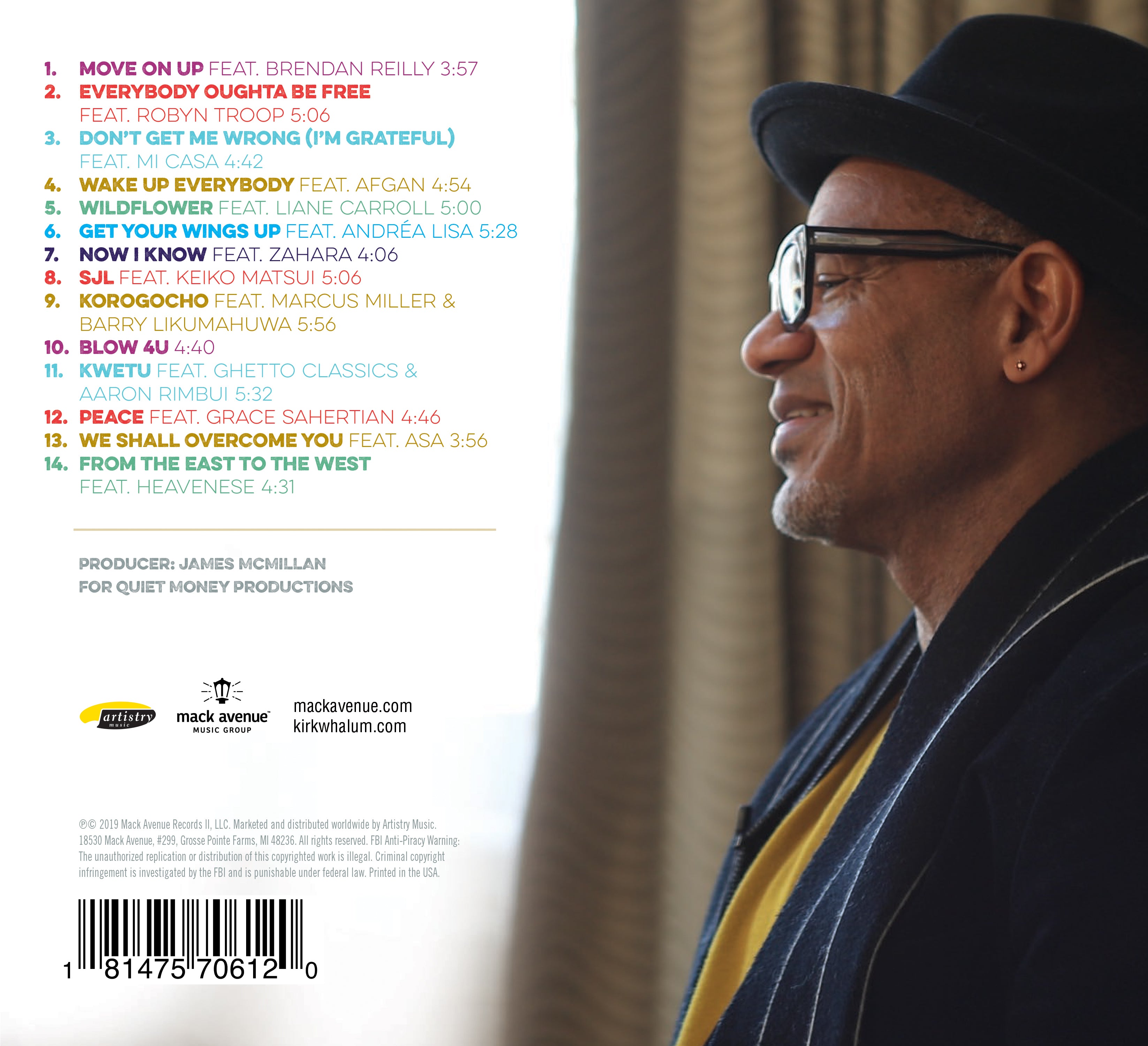 Mack Avenue Kirk Whalum Humanité CD sax jazz