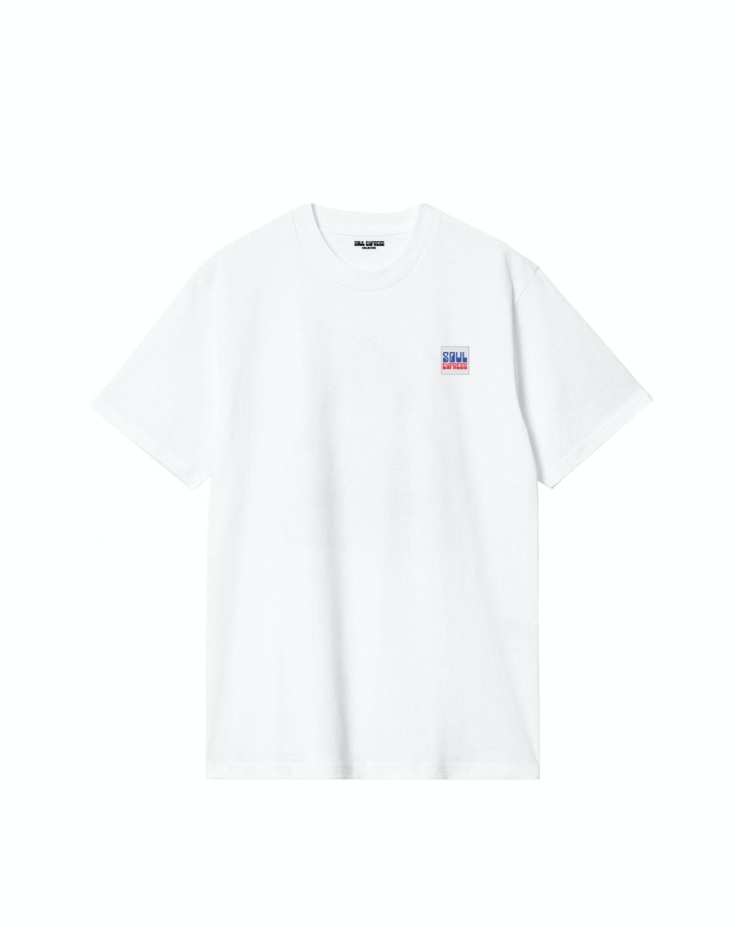 Soul Express Logo Label T-shirt bianca regular in cotone