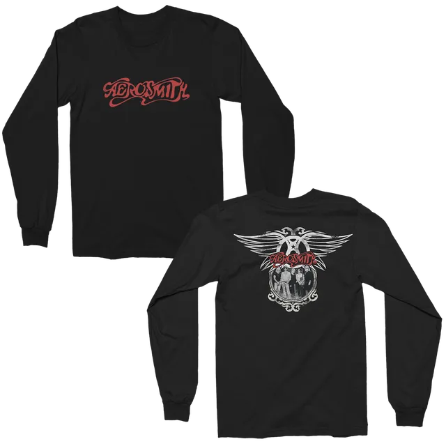 Aerosmith Fly Away maglia manica lunga nera