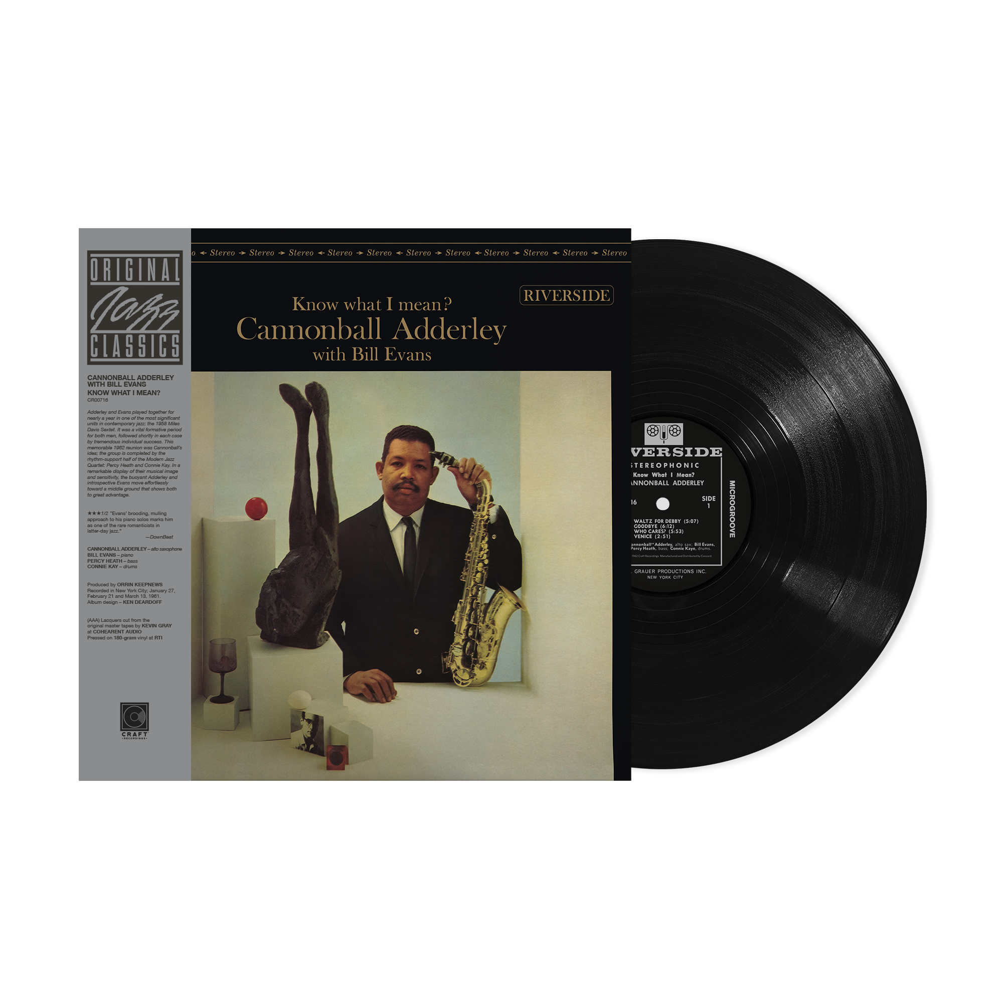 Original Jazz Classics Series Know What I Mean? LP 180g Adderley Evans