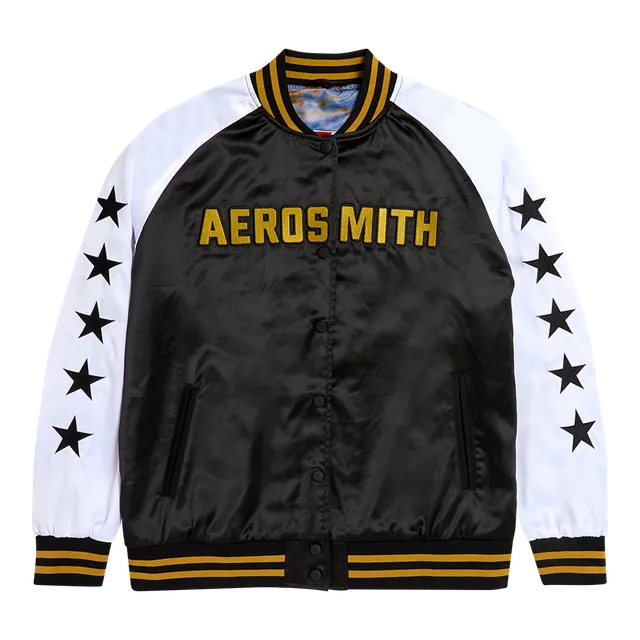 Aerosmith Legendary Debut bomber satin nero