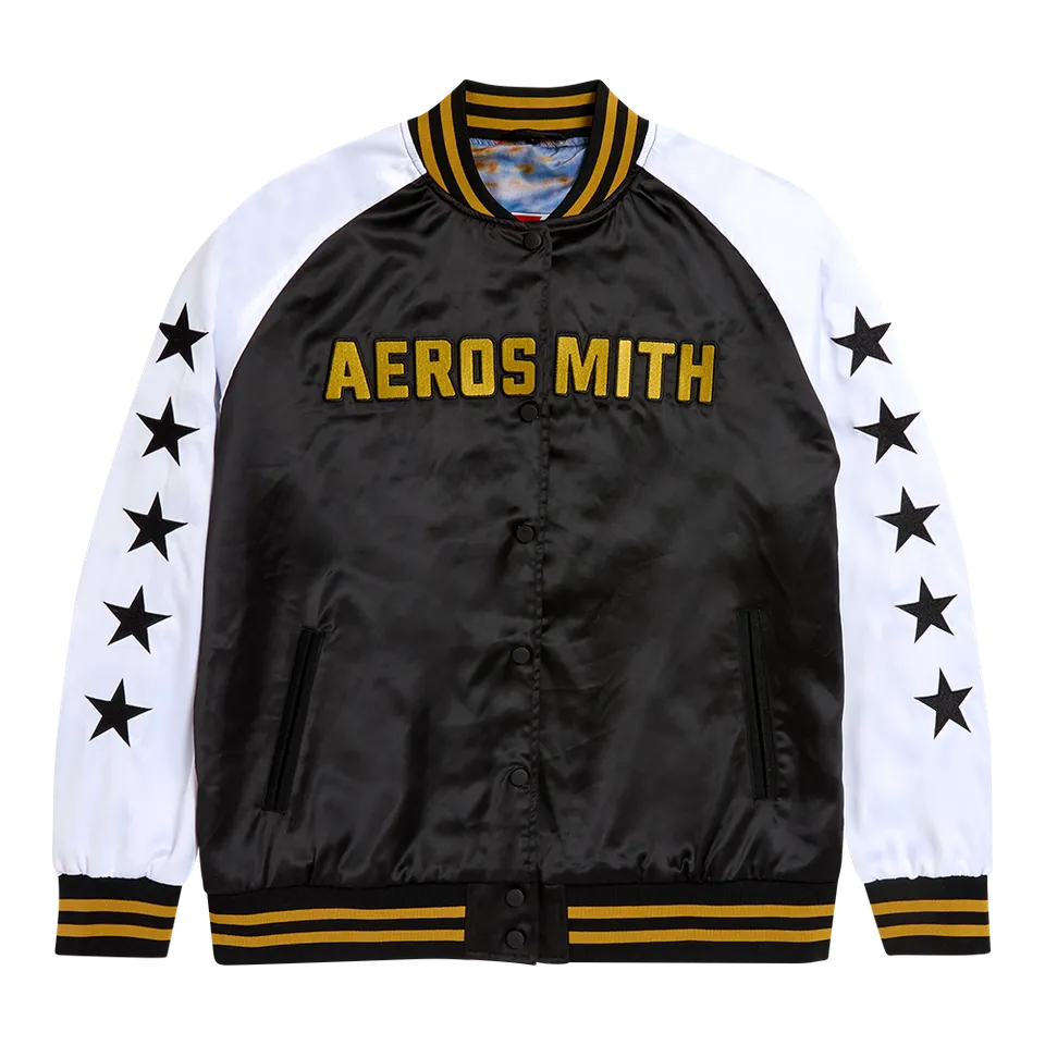 Aerosmith Legendary Debut bomber satin nero