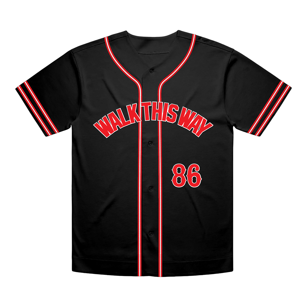 Aerosmith x Run DMC Walk This Way maglia baseball