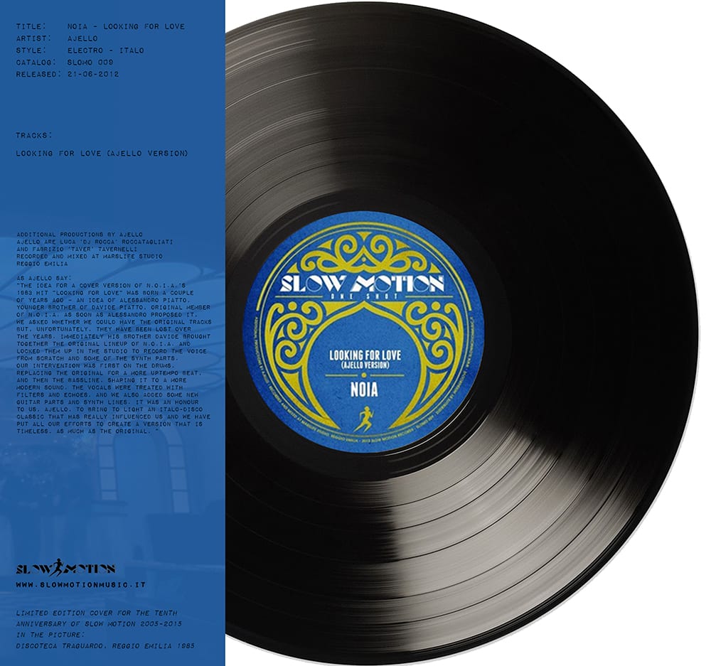 N.O.I.A. Looking For Love vinile Ajello Slow Motion