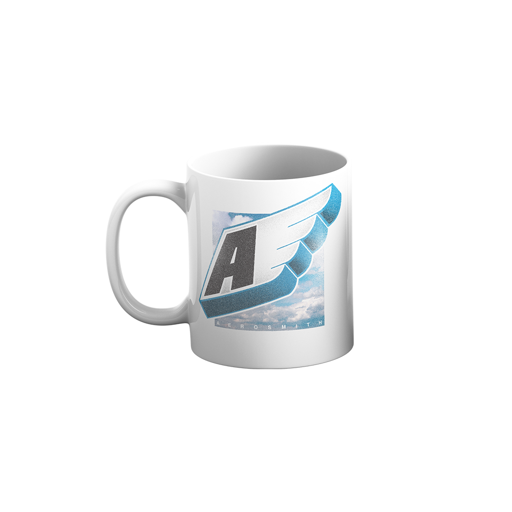 Aerosmith tazza bianca ceramica 15 oz foto band