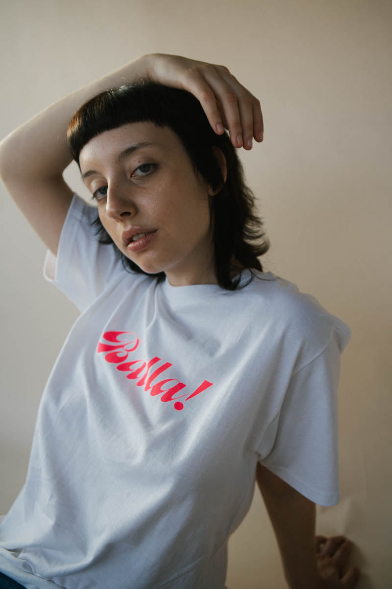 Soul Express Balla t-shirt bianca cotone unisex