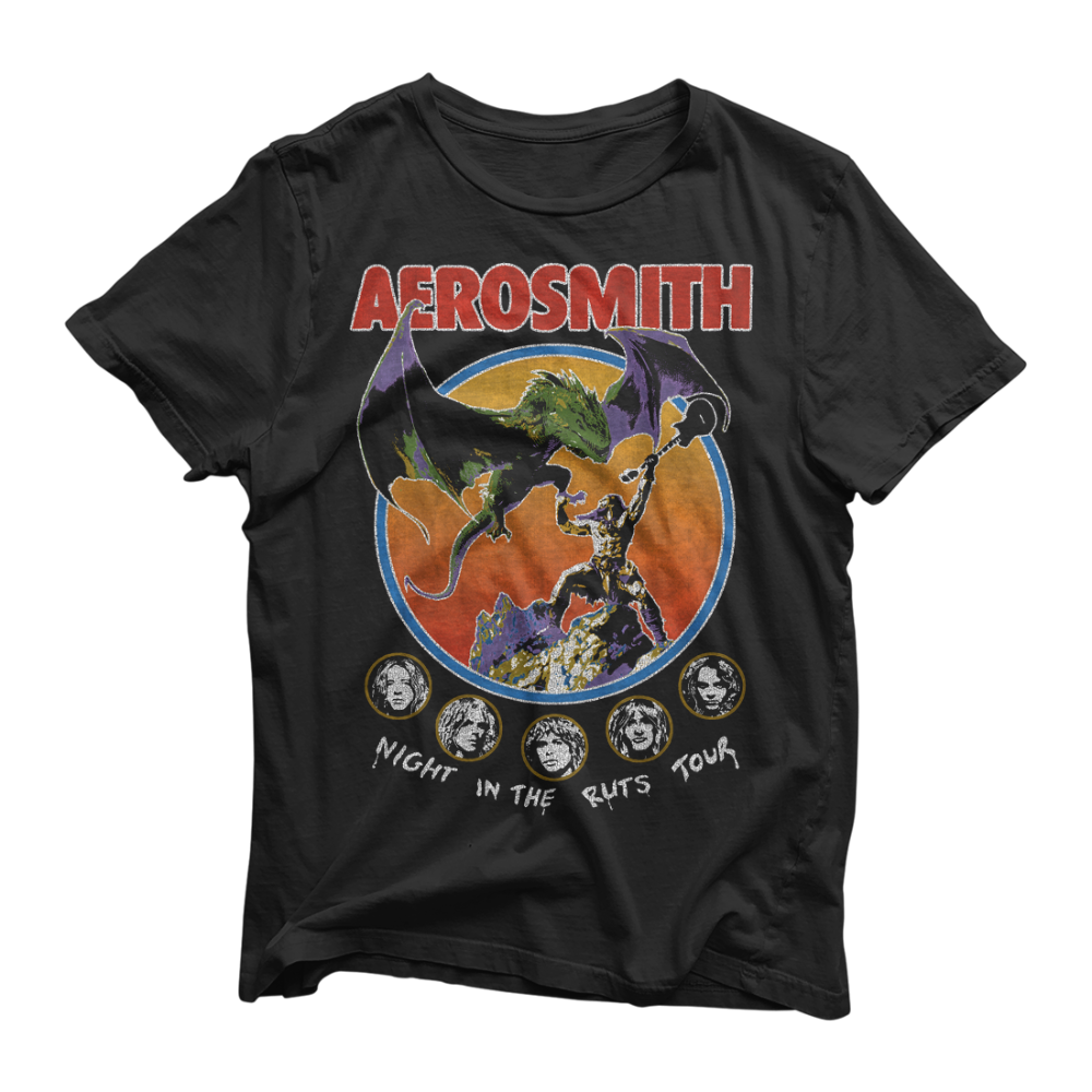 Aerosmith Night at the Ruts maglietta nera tour
