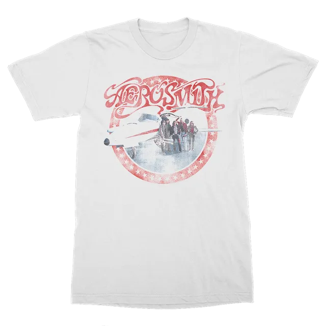 Aerosmith AEROplane t-shirt bianca vintage