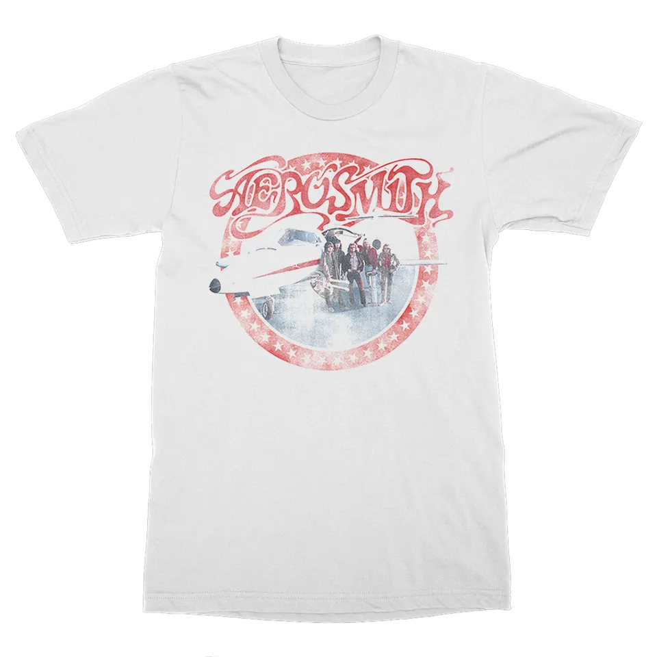 Aerosmith AEROplane t-shirt bianca vintage
