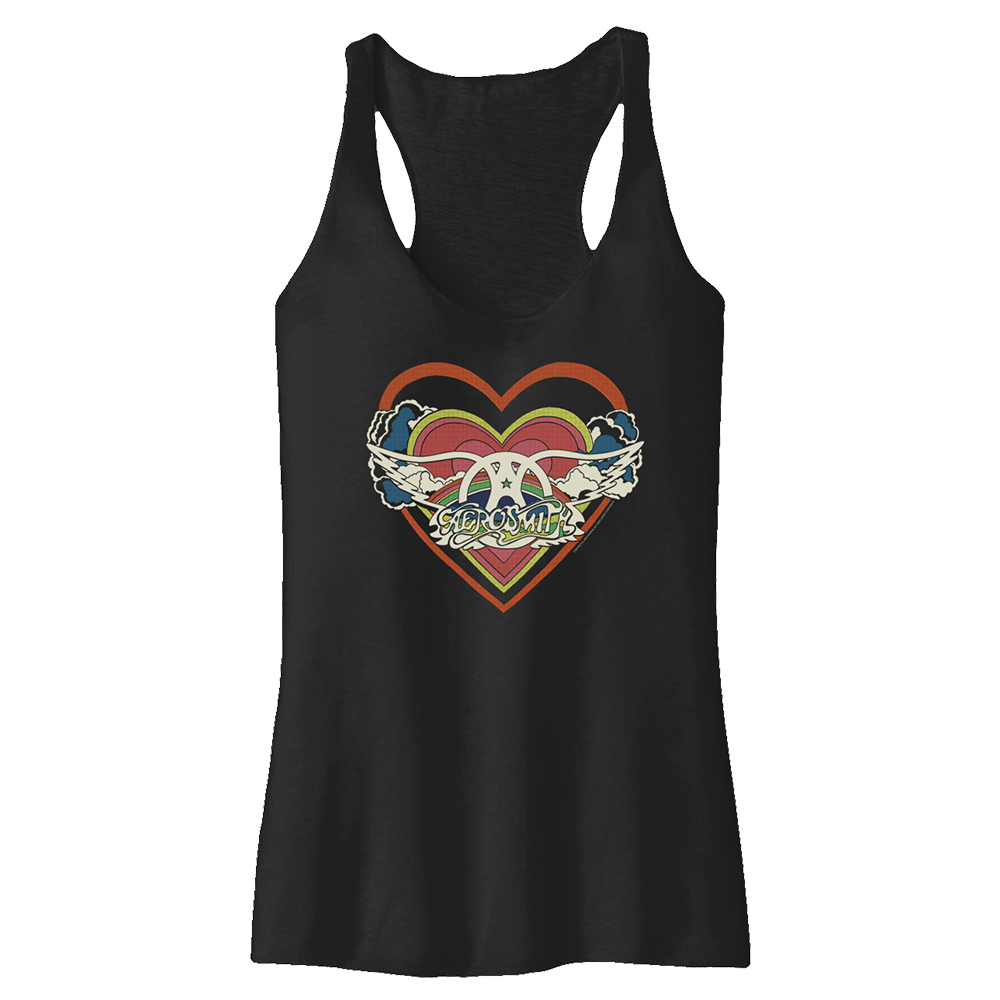 Aerosmith Rainbow Heart canotta donna runner multicolore