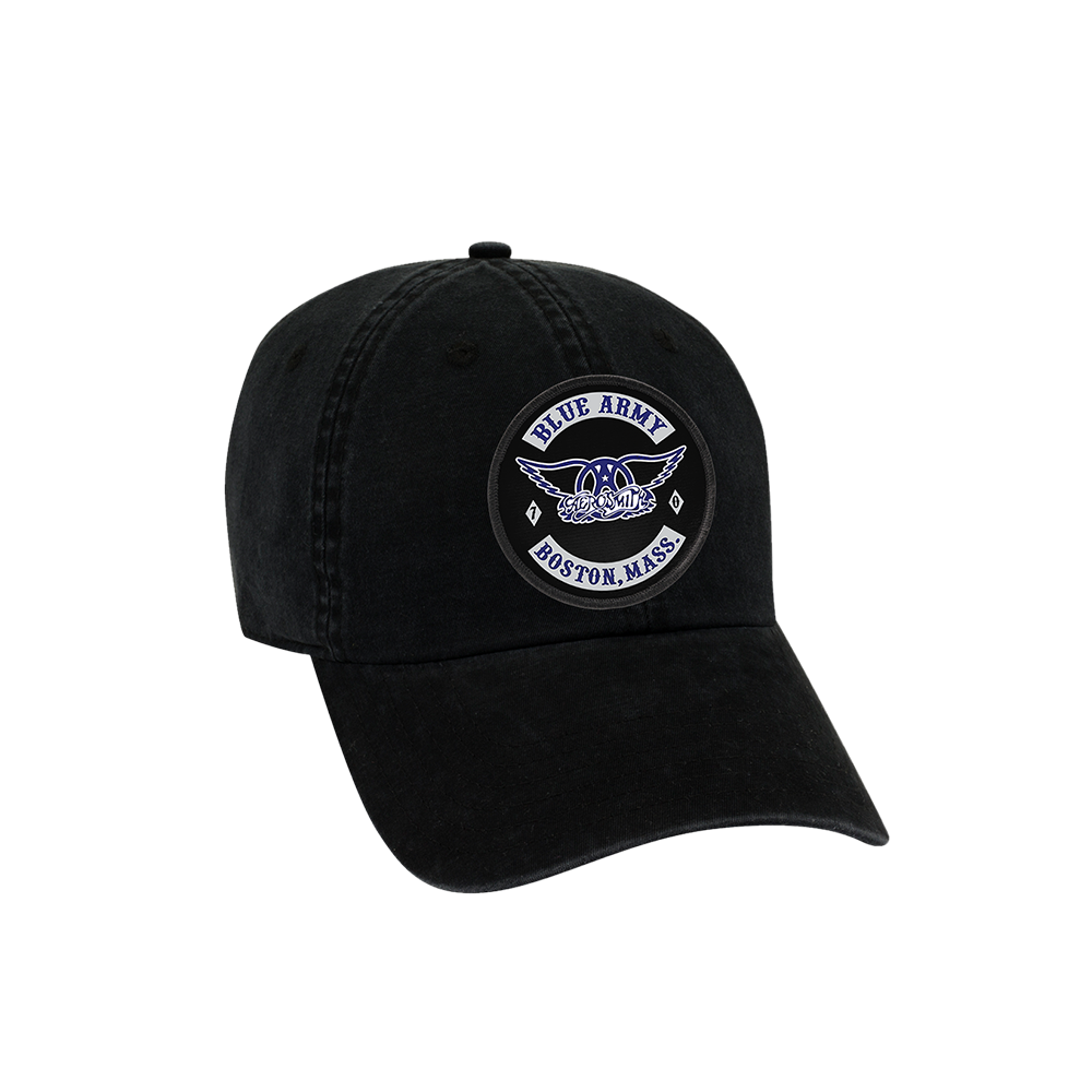 Aerosmith Blue Army cappello dad cap patch blu cotone