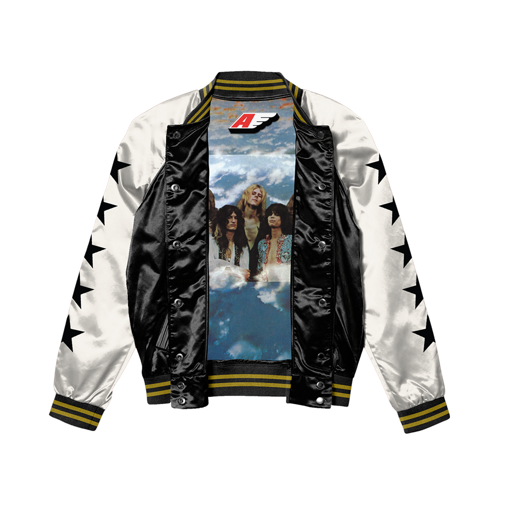 Aerosmith Legendary Debut bomber satin nero