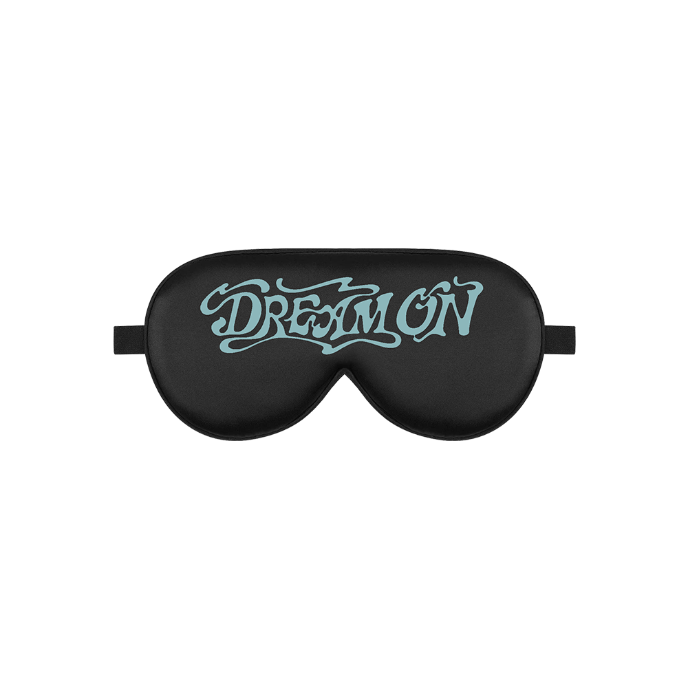Aerosmith Dream On mascherina notte nera raso