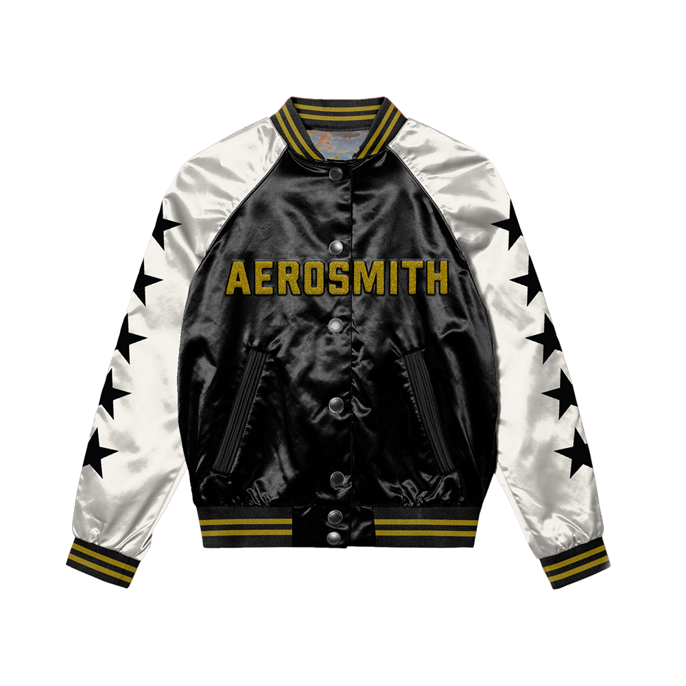Aerosmith Legendary Debut bomber satin nero