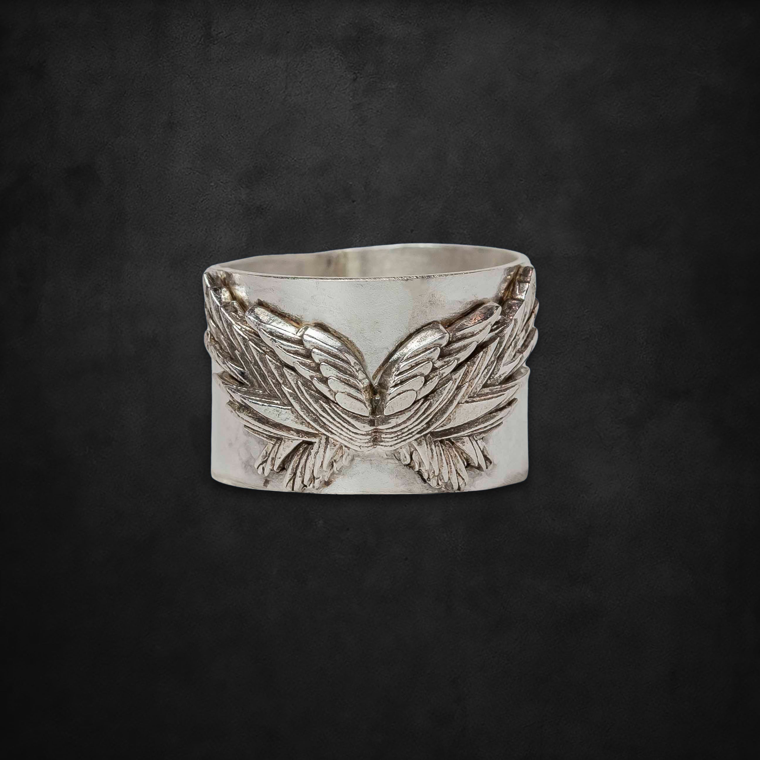 Aerosmith Rock Band anello argento fascia larga su misura