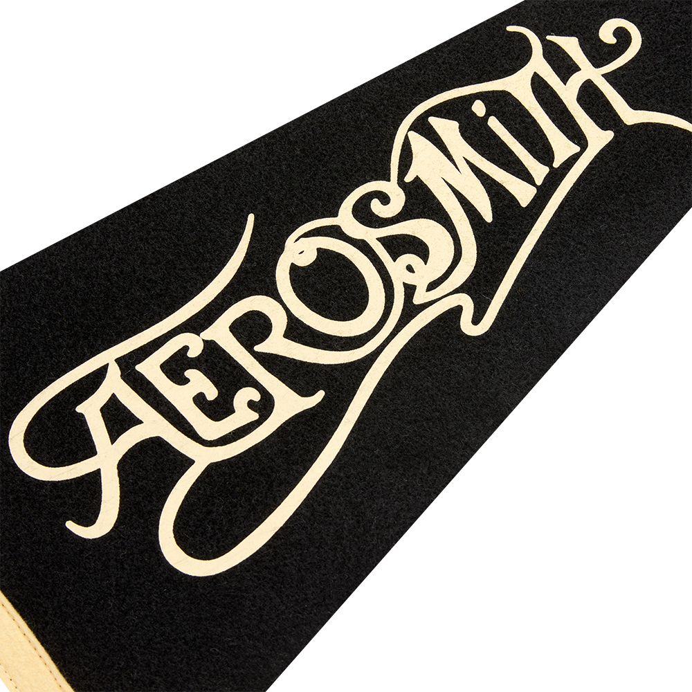 Aerosmith Tour 73 gagliardetto feltro nero 9x27
