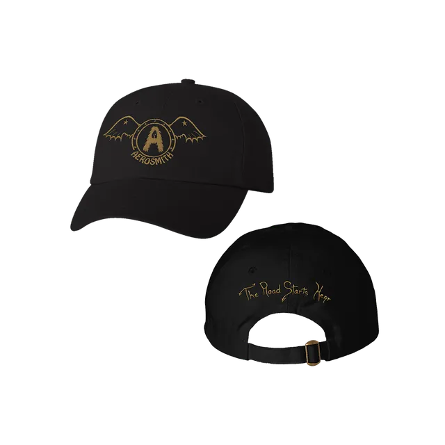 Aerosmith Road Starts Hear cappellino nero