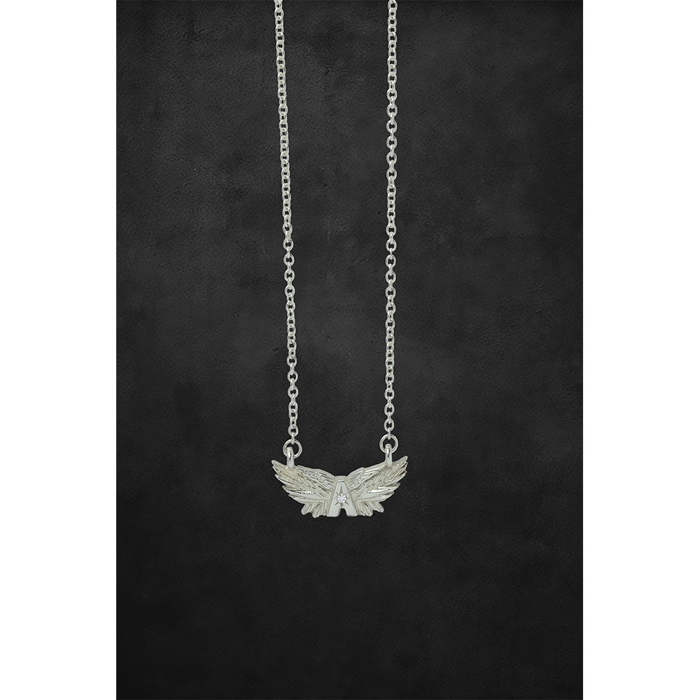 Aerosmith Deuces Wings 2020 collana argento zaffiro