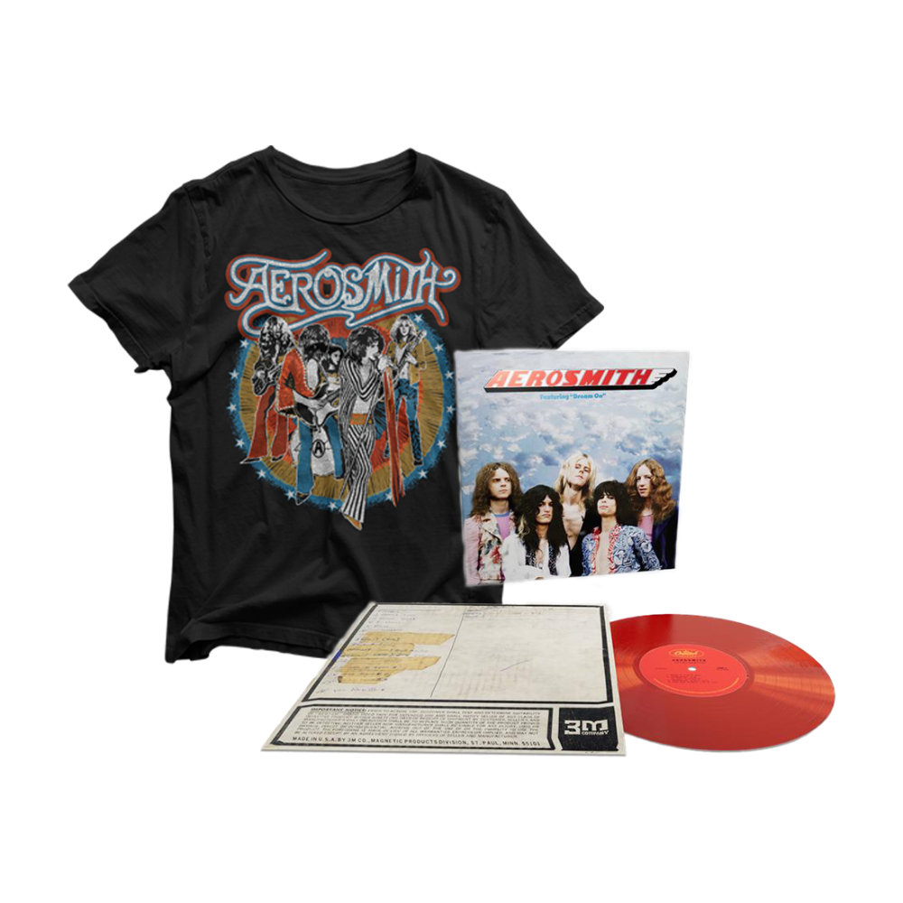 Aerosmith The Legendary Debut Fanpack vinile rosso 180g + t-shirt